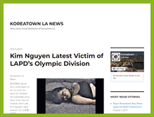 Tablet Screenshot of koreatownlanews.com